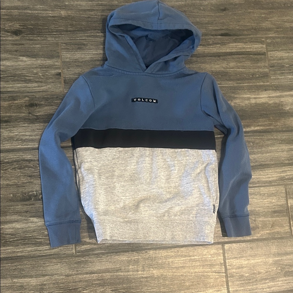 Volcom Kids Blue and Gray Hoodie